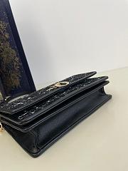 Bagsaaa My Dior Top Handle Bag Black Cannage Tweed - 24cm - 2