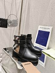 Bagsaaa Burberry Check and Leather Boots - 1