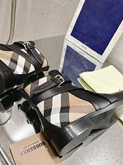 Bagsaaa Burberry Check and Leather Boots - 2