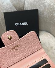 Bagsaaa Chanel Light Pink Caviar Wallet - 11x10cm - 4