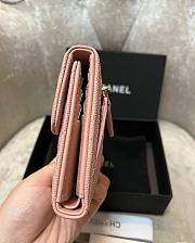 Bagsaaa Chanel Light Pink Caviar Wallet - 11x10cm - 3