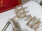 Bagsaaa Rene Caovilla Cleo crystal-embellished Heels Beige - 2