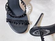 Bagsaaa Rene Caovilla Cleo crystal-embellished Heels Black - 4