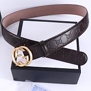 Bagsaaa Gucci Brown Belt & Gold 4cm - 3