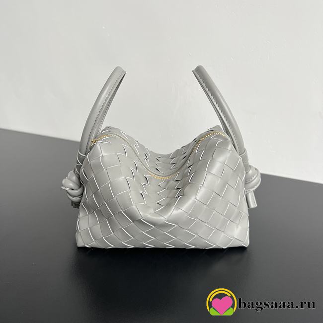 Bagsaaa Bottega Veneta Top Handle Loop 796615 Gray - 13x21x13cm - 1