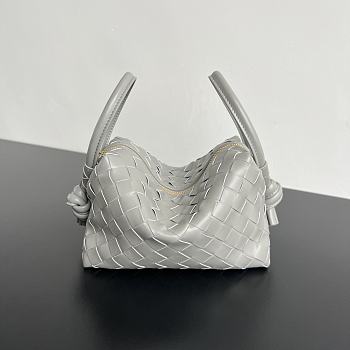 Bagsaaa Bottega Veneta Top Handle Loop 796615 Gray - 13x21x13cm