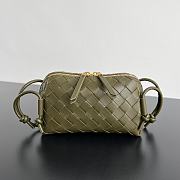 Bagsaaa Bottega Veneta Intrecciato Concert Pouch 794258 Olive Green - 18.5*11.5*8.5 cm - 1