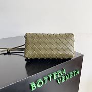 Bagsaaa Bottega Veneta Intrecciato Concert Pouch 794258 Olive Green - 18.5*11.5*8.5 cm - 4