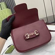 Bagsaaa Gucci Horsebit 1955 mini shoulder bag 815205 Red - 20 x 14.5 x 5 cm - 3