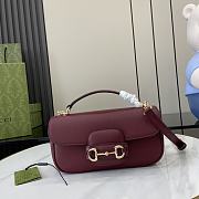 Bagsaaa Gucci Horsebit 1955 small top handle bag 815206 Red - 22cm - 1