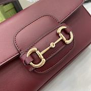 Bagsaaa Gucci Horsebit 1955 small top handle bag 815206 Red - 22cm - 2