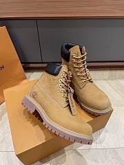 Bagsaaa LV x Timberland 6-In Ankle Boot Beige Monogram-embossed waterproof - 4