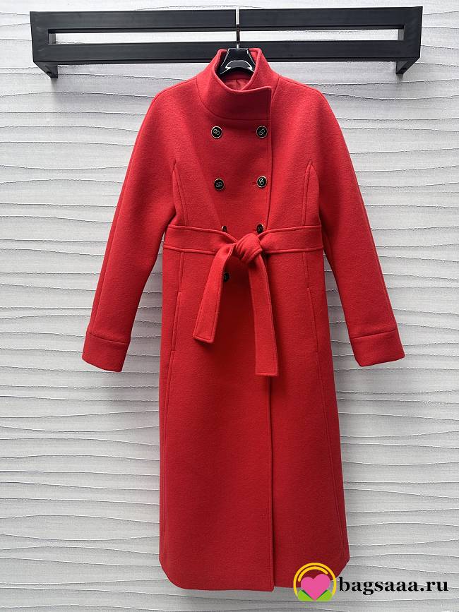 Bagsaaa Valentino Compact Drap Coat Red - 1