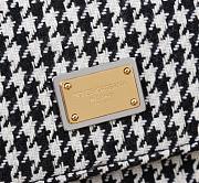 Bagsaaa D&G Large Sicily Handbag in houndstooth fabric - 21 x 25 x 12 cm - 2