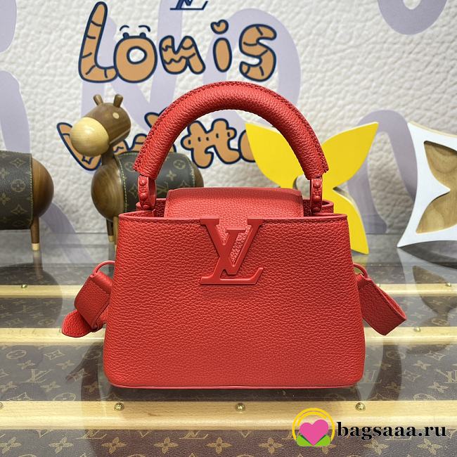 Bagsaaa Louis Vuitton M11798 Capucines Mini Red - 21 x 13.6 x 8 cm - 1