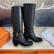 Bagsaaa Hermes Justine 50 boot black leather - 2