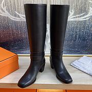 Bagsaaa Hermes Justine 50 boot black leather - 4