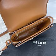 Bagsaaa Celine Teen Triomphe Bag in Triomphe Canvas and Calfskin White - 18.5 x 13.5 x 7 CM - 2