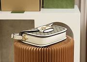 Bagsaaa Gucci Horsebit 1955 small shoulder bag 602204 white & beige - 25 x 18 x 8 cm - 4