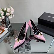 Bagsaaa Versace Gianni Ribbon Patent Pumps Pink 85 mm - 2