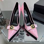 Bagsaaa Versace Gianni Ribbon Patent Pumps Pink 85 mm - 3