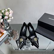 Bagsaaa Versace Gianni Ribbon Patent Pumps Black 85 mm - 3