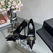 Bagsaaa Versace Gianni Ribbon Patent Pumps Black 85 mm - 2