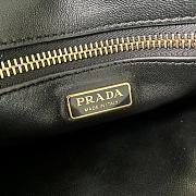 Bagsaaa Prada Soft Sound small leather shoulder bag with charms white - 24x13.5x6cm - 3