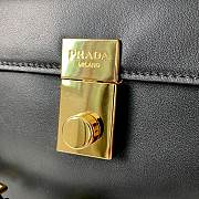 Bagsaaa Prada Soft Sound small leather shoulder bag with charms black - 24x13.5x6cm - 4