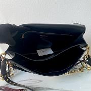 Bagsaaa Prada Soft Sound large leather shoulder bag with charms black - 35x19.5x10.5cm - 2