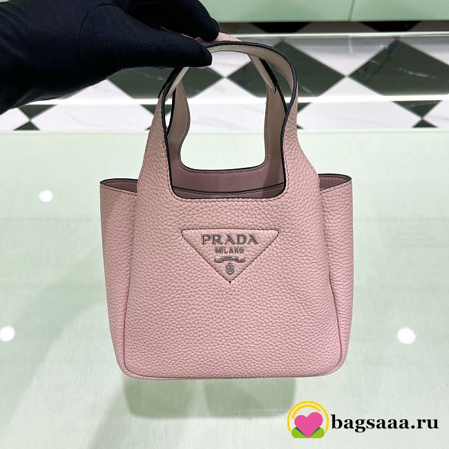 Bagsaaa Prada Leather mini bag 1BA349 light pink - 18cm - 1