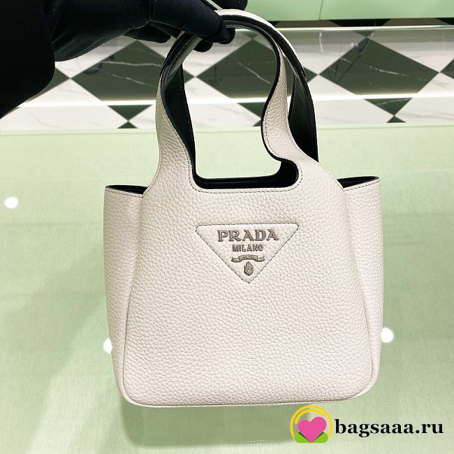 Bagsaaa Prada Leather mini bag 1BA349 white - 18cm - 1