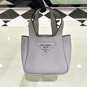 Bagsaaa Prada Leather mini bag 1BA349 gray - 18cm - 1