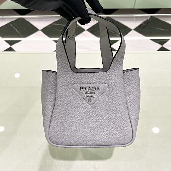 Bagsaaa Prada Leather mini bag 1BA349 gray - 18cm