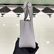 Bagsaaa Prada Leather mini bag 1BA349 gray - 18cm - 4