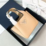 Bagsaaa Prada Leather mini bag 1BA349 beige - 18cm - 1