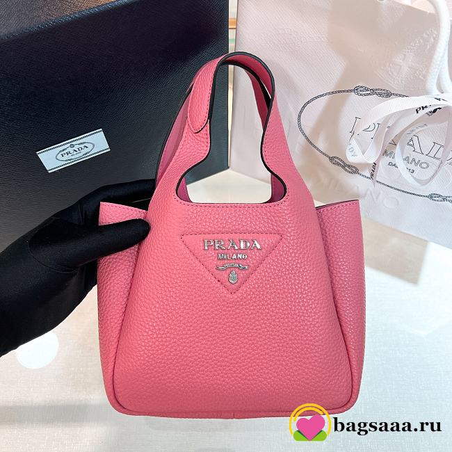 Bagsaaa Prada Leather mini bag 1BA349 pink - 18cm - 1