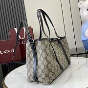 Bagsaaa Gucci GG Emblem small tote bag 815214 beige & black - 30cm - 4