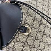 Bagsaaa Gucci GG Emblem medium shoulder bag 815217 beige & black - 37 x 23 x 8cm - 4