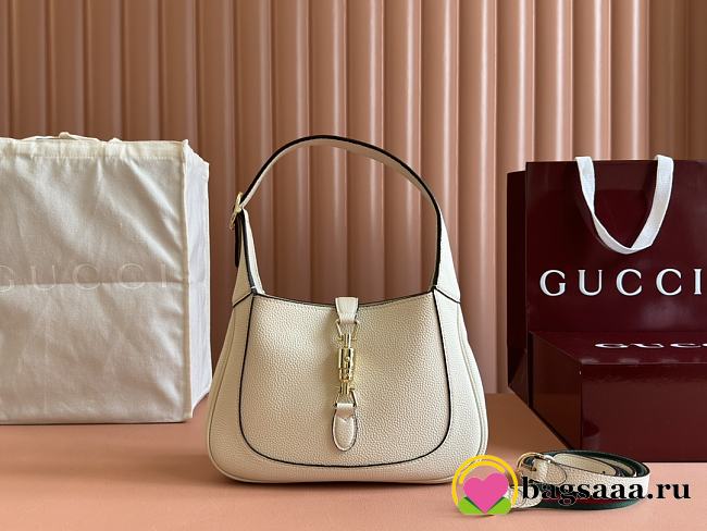 Bagsaaa Gucci Jackie 1961 small shoulder bag 810232 white - 27.5x19x4cm - 1