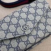 Bagsaaa Gucci Ophidia mini bag 764961 beige & blue - 13x22x4 cm - 3