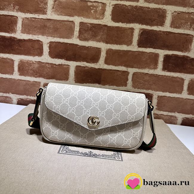 Bagsaaa Gucci Ophidia mini bag 764961 beige - 13x22x4 cm - 1