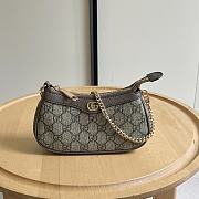 Bagsaaa Gucci Ophidia mini bag 764960 beige & ebony - 19cm - 1