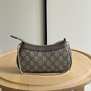 Bagsaaa Gucci Ophidia mini bag 764960 beige & ebony - 19cm - 2