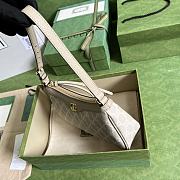 Bagsaaa Gucci Ophidia small shoulder bag 735145 beige & white - 25cm - 4