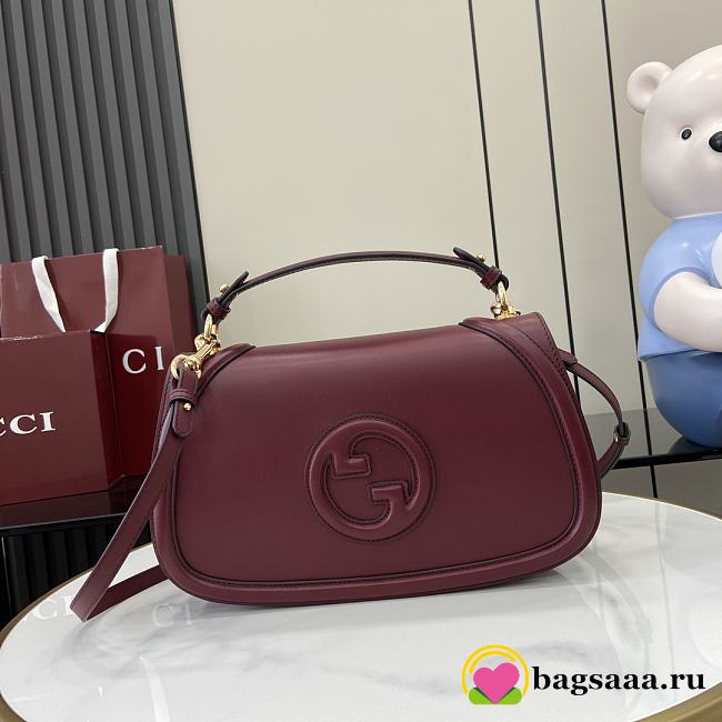 Bagsaaa Gucci Blondie medium top handle bag ‎815716 red - 32 x 17 x 10cm - 1