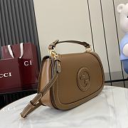 Bagsaaa Gucci Blondie medium top handle bag ‎815716 brown - 32 x 17 x 10cm - 5