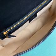 Bagsaaa Gucci Blondie medium top handle bag ‎815716 black & beige - 32 x 17 x 10cm - 3