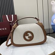 Bagsaaa Gucci Blondie medium top handle bag ‎815716 brown & beige - 32 x 17 x 10cm - 1