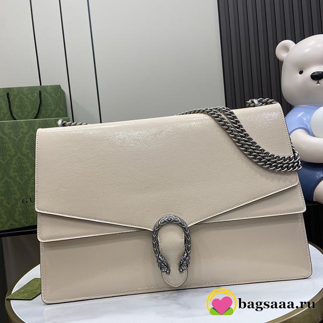 Bagsaaa Gucci Dionysus large shoulder bag 795003 light gray - 42 x 28 x 12 cm - 1